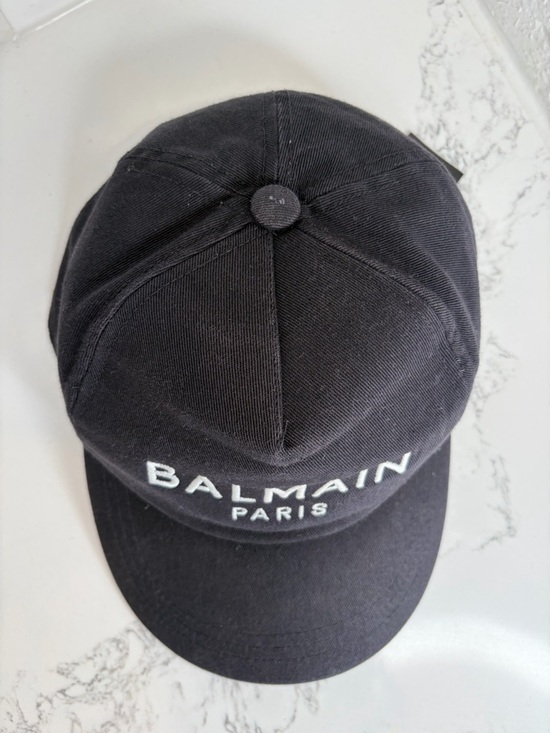 Authentic Balmain Paris Embroidered Logo Cotton Twill Baseball Cap main image 7